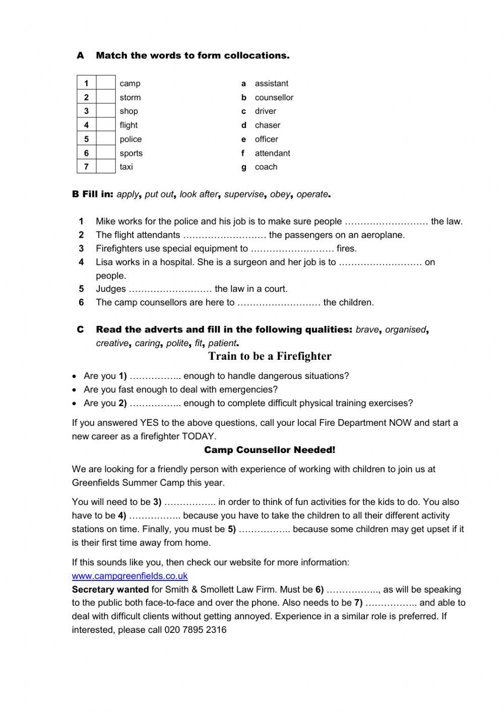 Work and play PT3 Module 1 worksheet | Live Worksheets