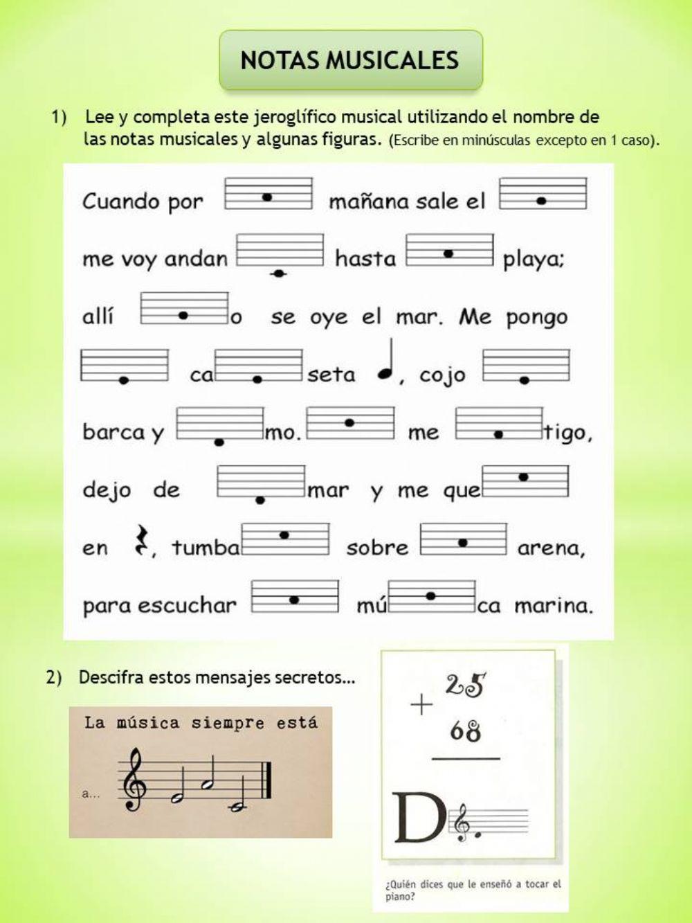 Jeroglíficos musicales