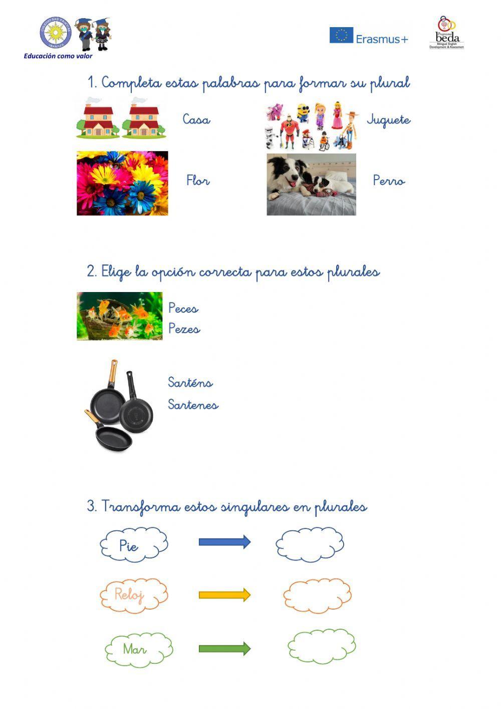 Formas plurales