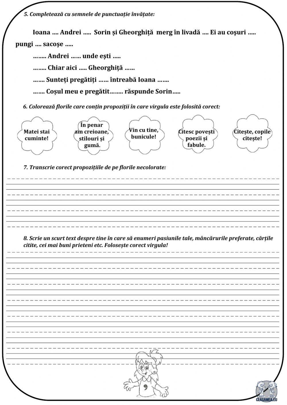 Virgula, Clasa mea.eu