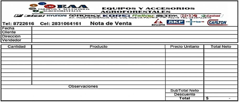 Nota de venta