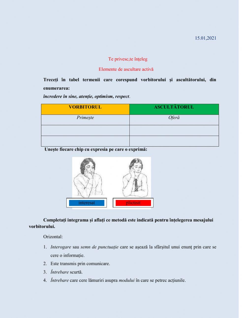 Te privesc, te înţeleg