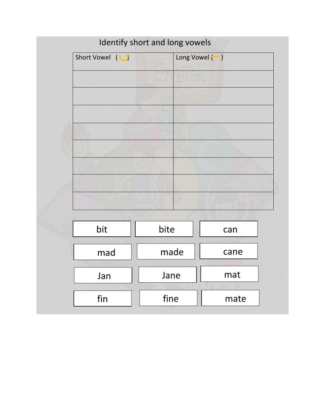 Short and Long Sounds
