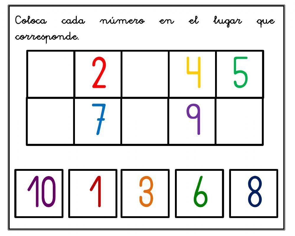 Numeros del 1 al 10