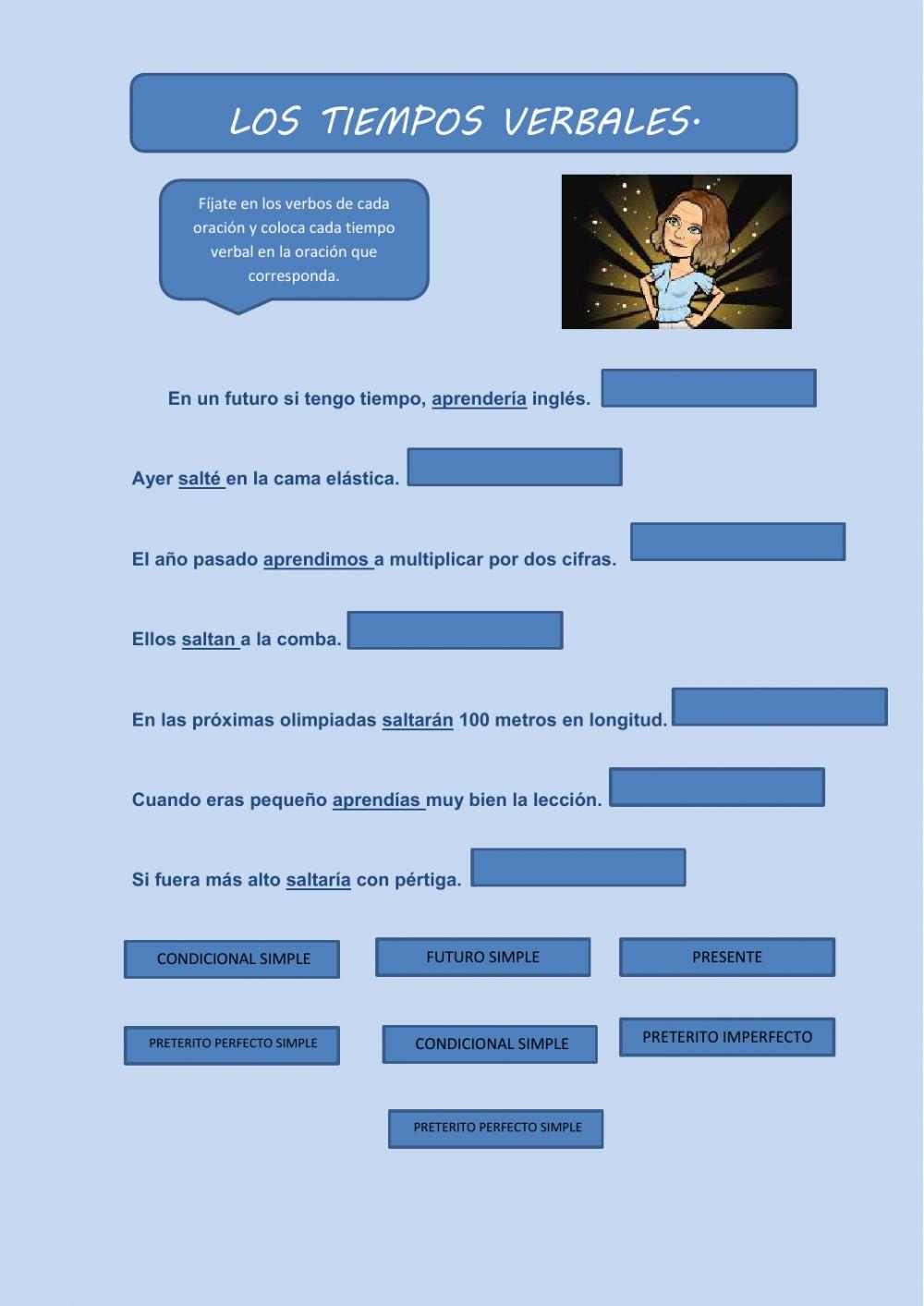 Tiempos verbales.