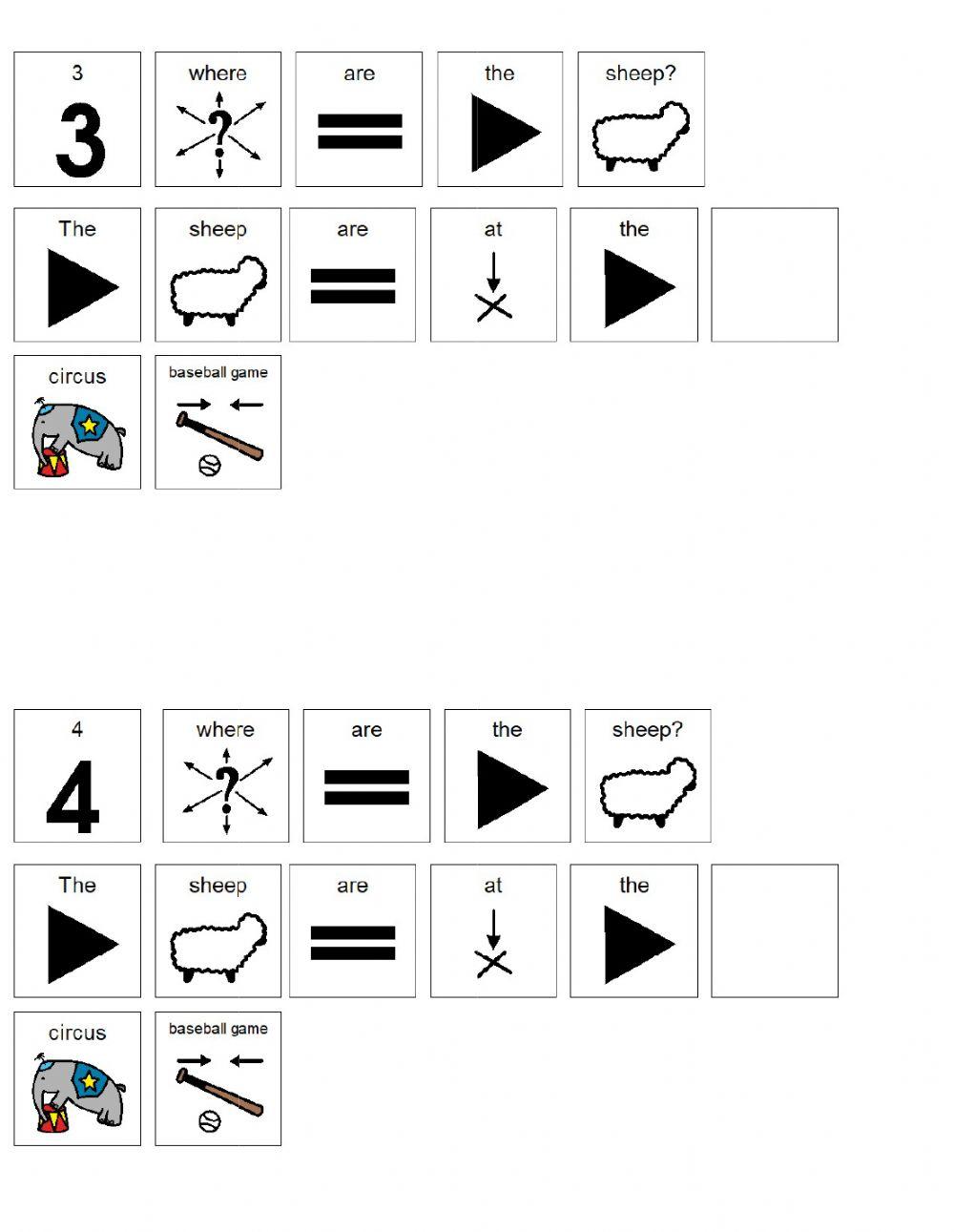 Hide and Sheep WH questions