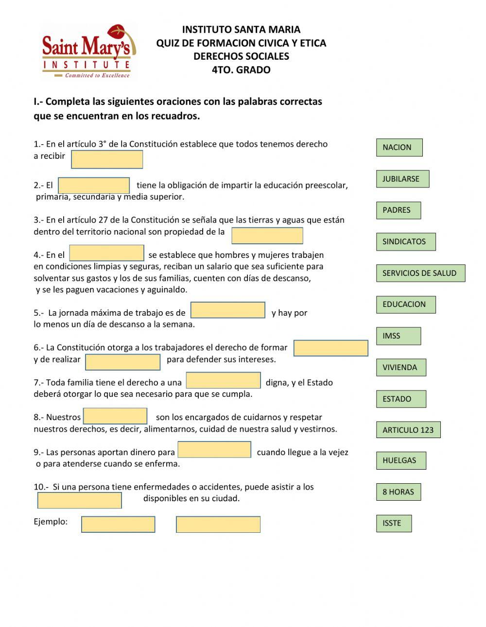Quiz de Derechos Sociales