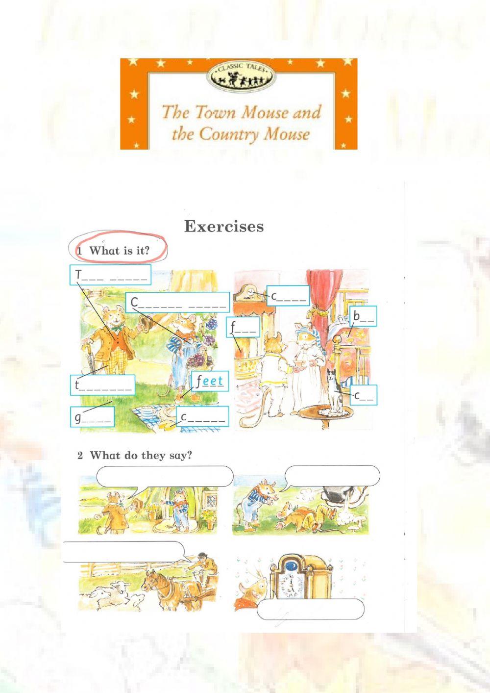 The Town Mouse and The Country Mouse - Cathy Lawday