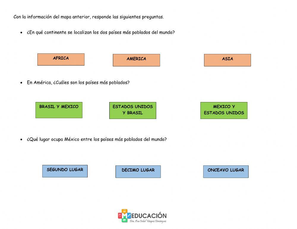Distribucion de la poblacion