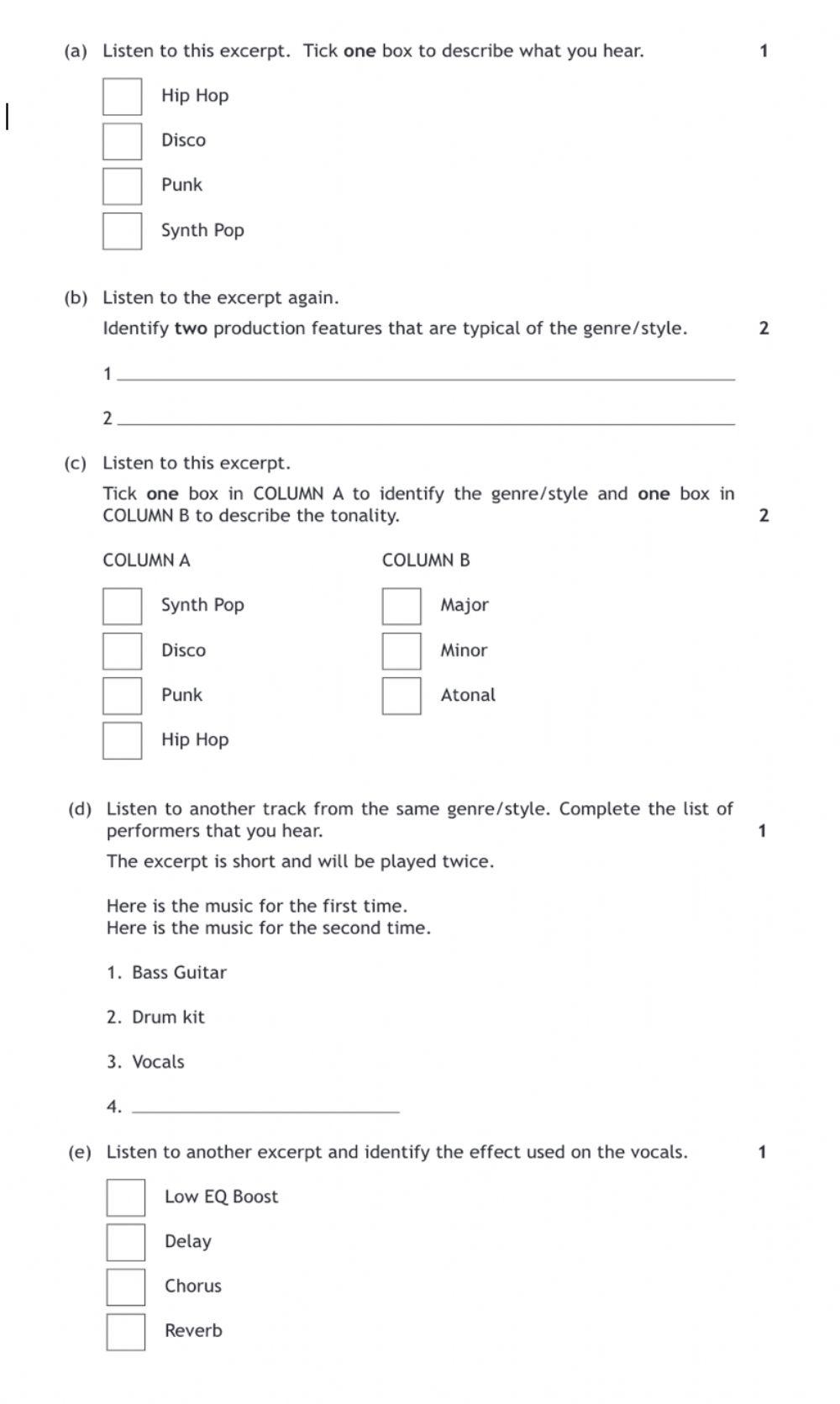 music-technology-past-paper-2-worksheet-live-worksheets