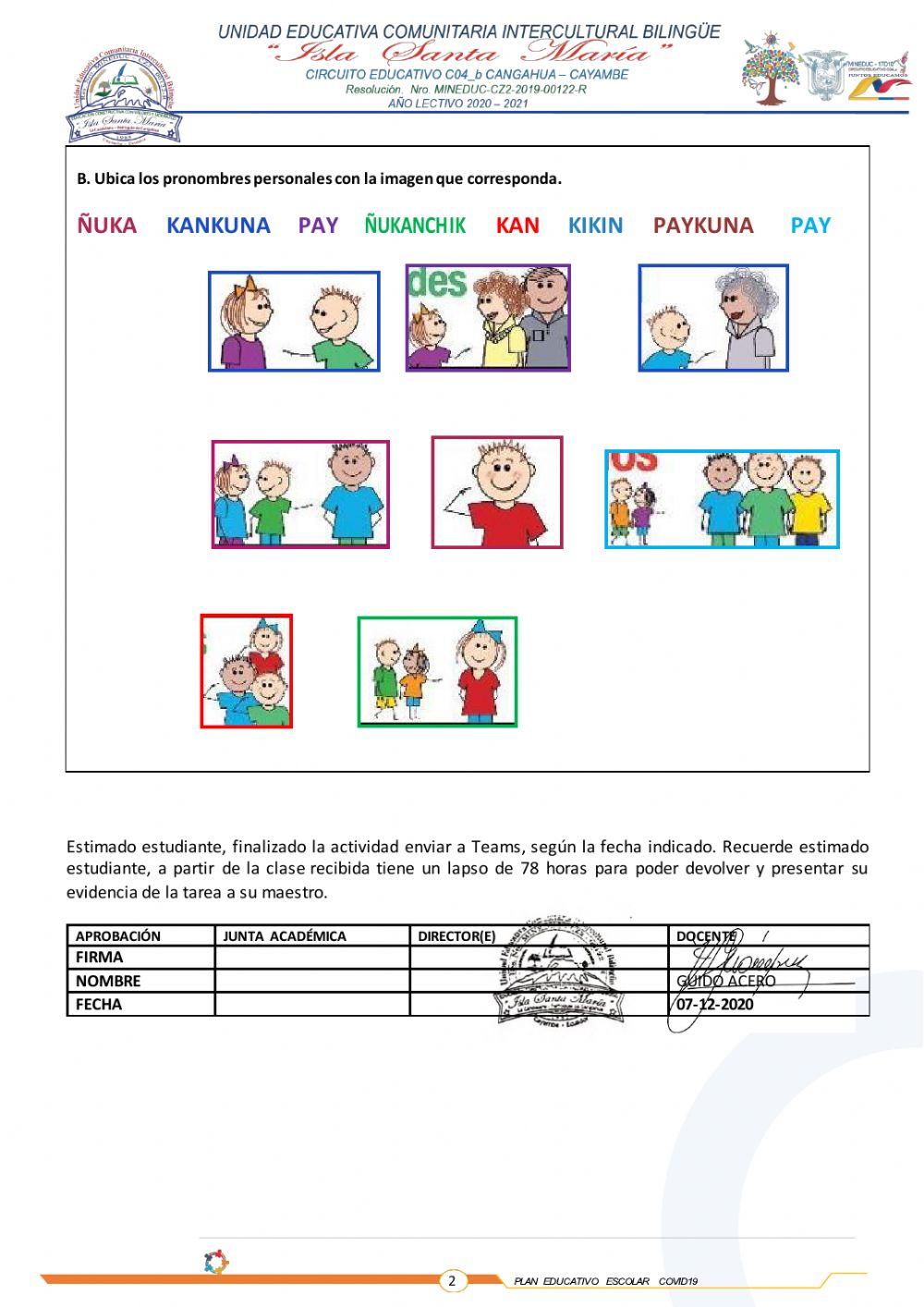 Los pronombres personales