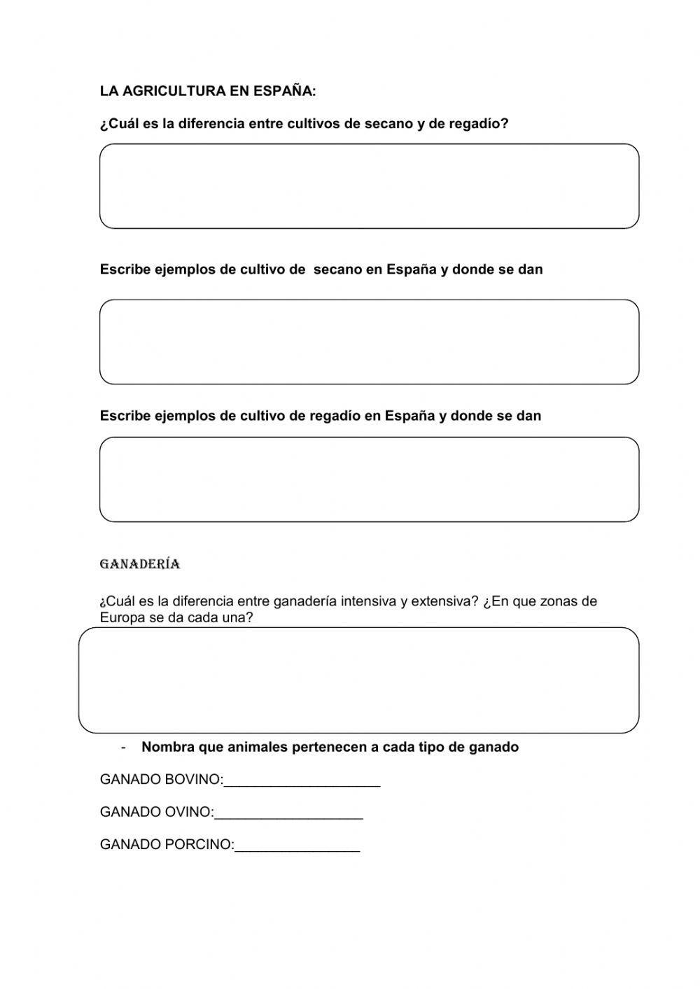 El sector primario en Europa y España