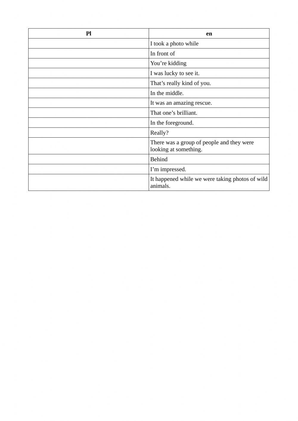 Team up plus klasa VII - key phrases p.50