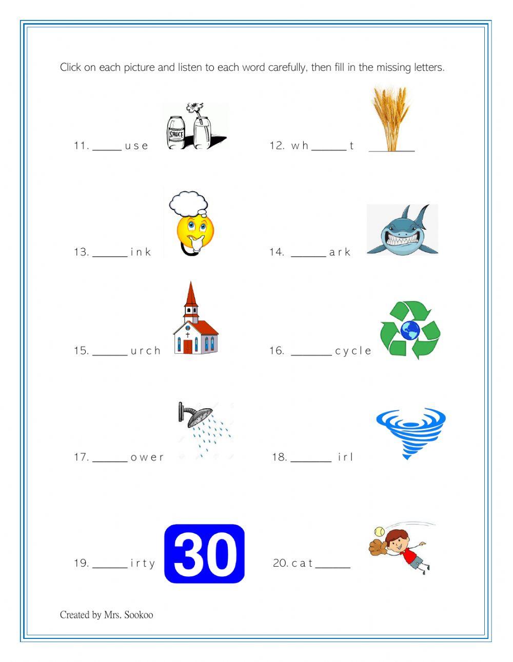 Weekly Test Spelling Jan 15th