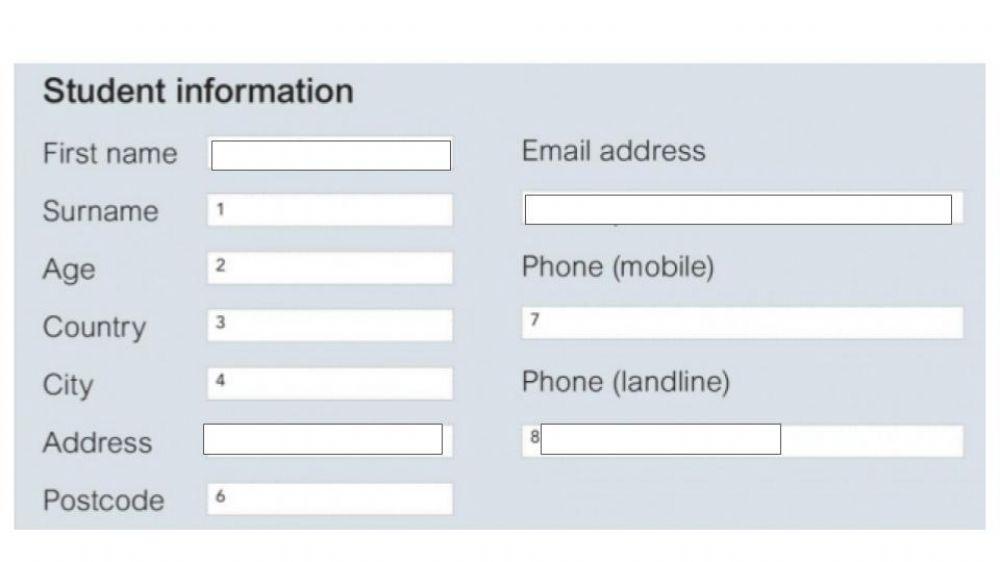 Personal information