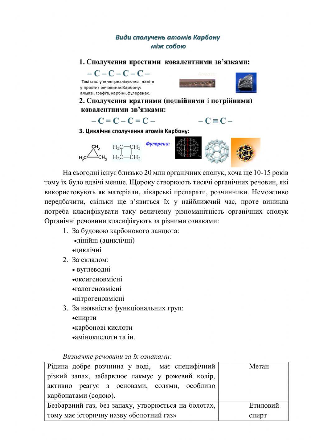 Карбон-карбонові зв'язки в молекулах органічних сполук