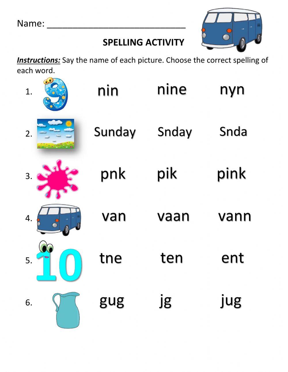 Spelling Practice 3