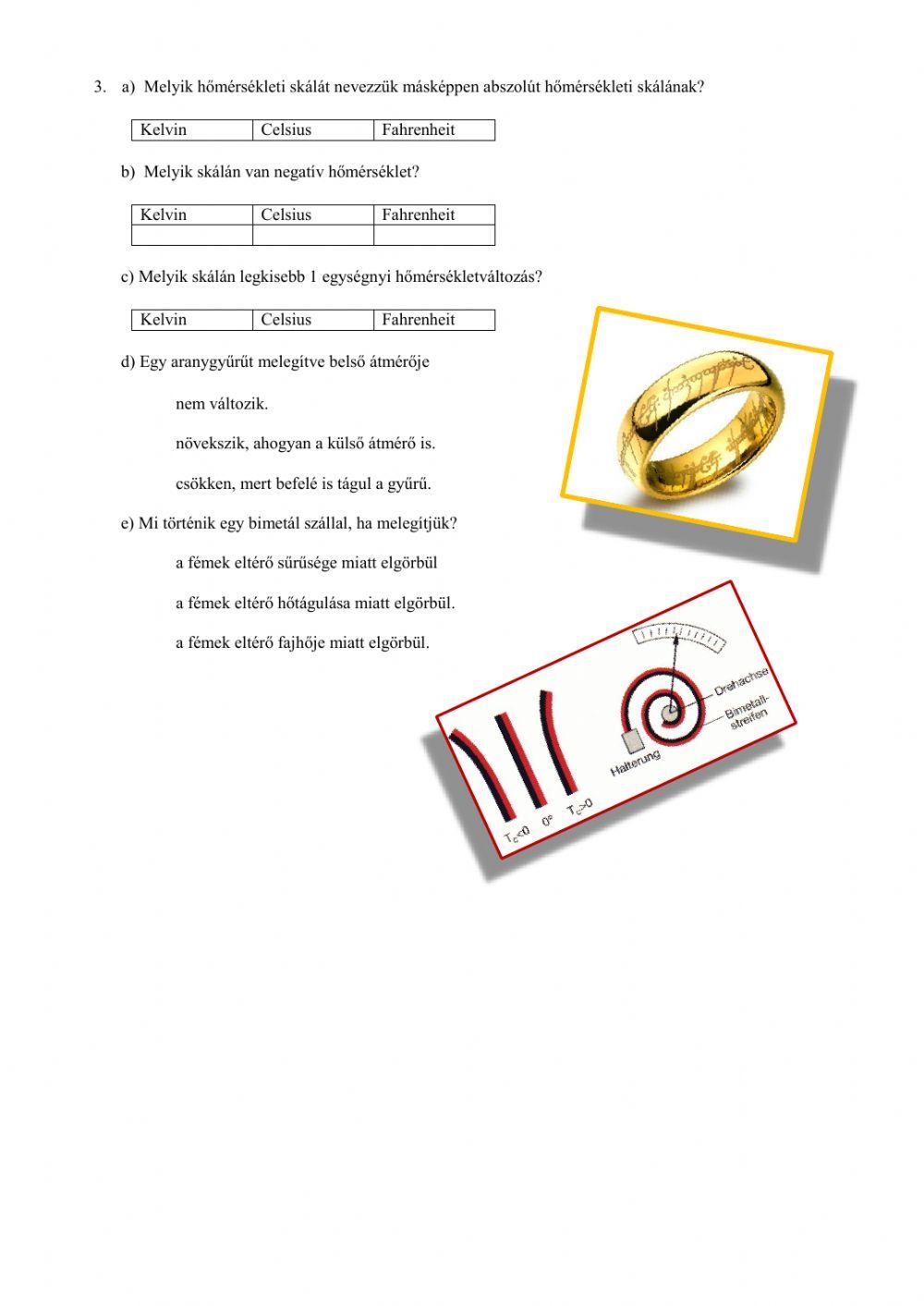 Hőtágulás, hőmérsékleti skálák