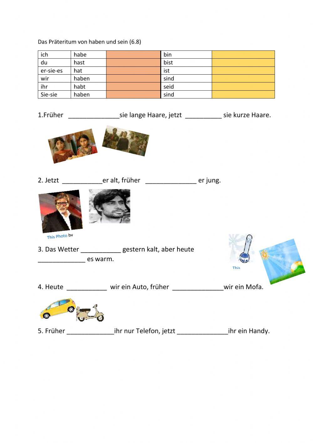 Pr teritum haben sein Online Exercise For Live Worksheets Pr teritum haben sein Online Exercise For Live Worksheets