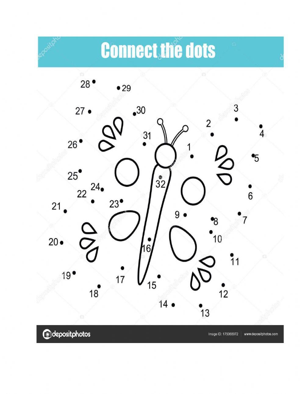 dot to dot online exercise for | Live Worksheets