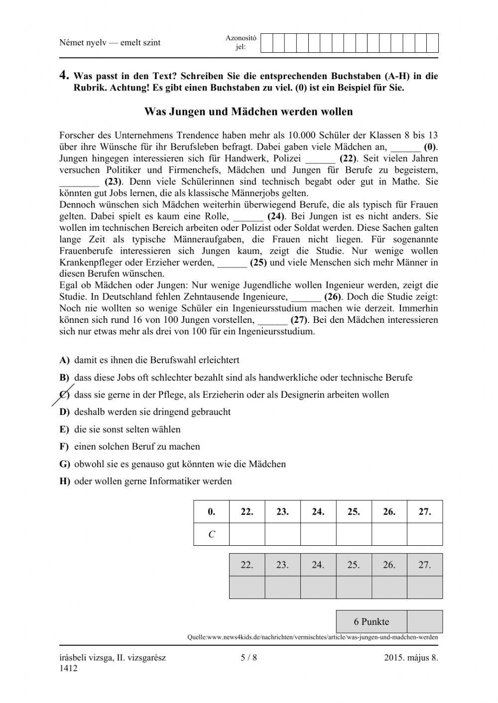 Abitur 2015. 05.08. Oberstufe Grammatik