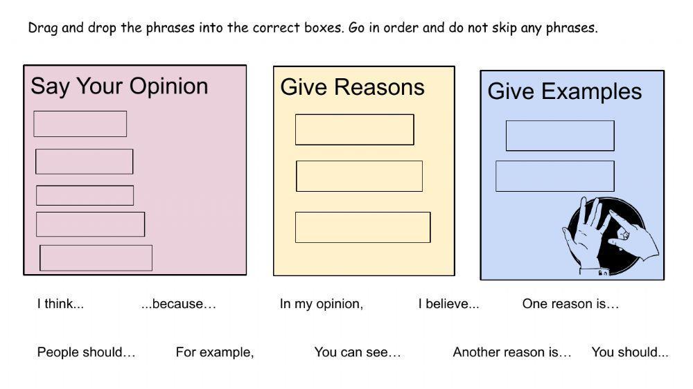 Phrases for Persuasive Writing | LiveWorksheets | 636533