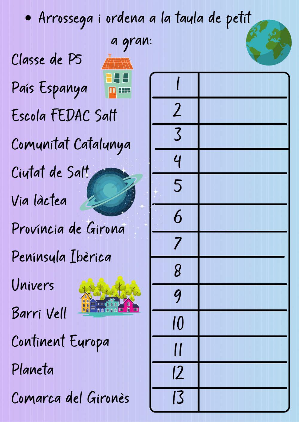 De la classe a l'univers