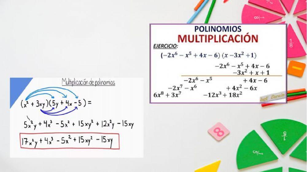 Multiplicaciones con  polinomios