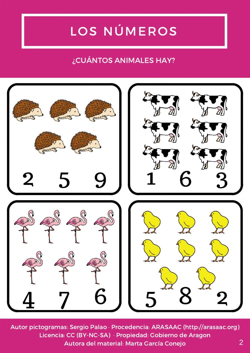 ¿Cuántos animales hay?
