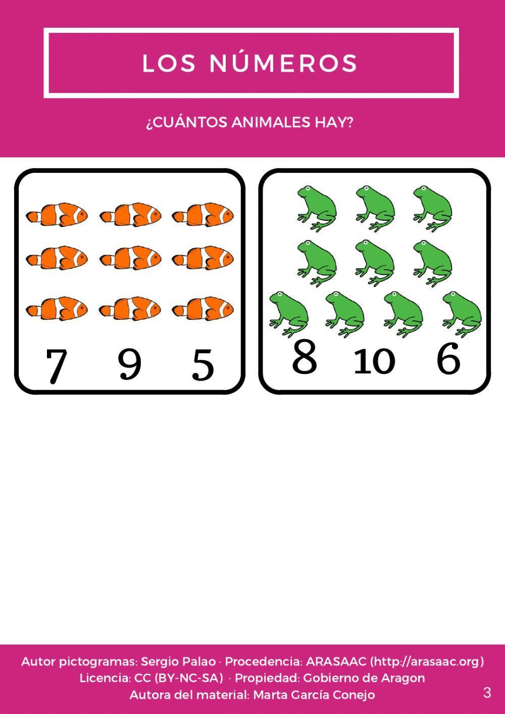 ¿Cuántos animales hay?