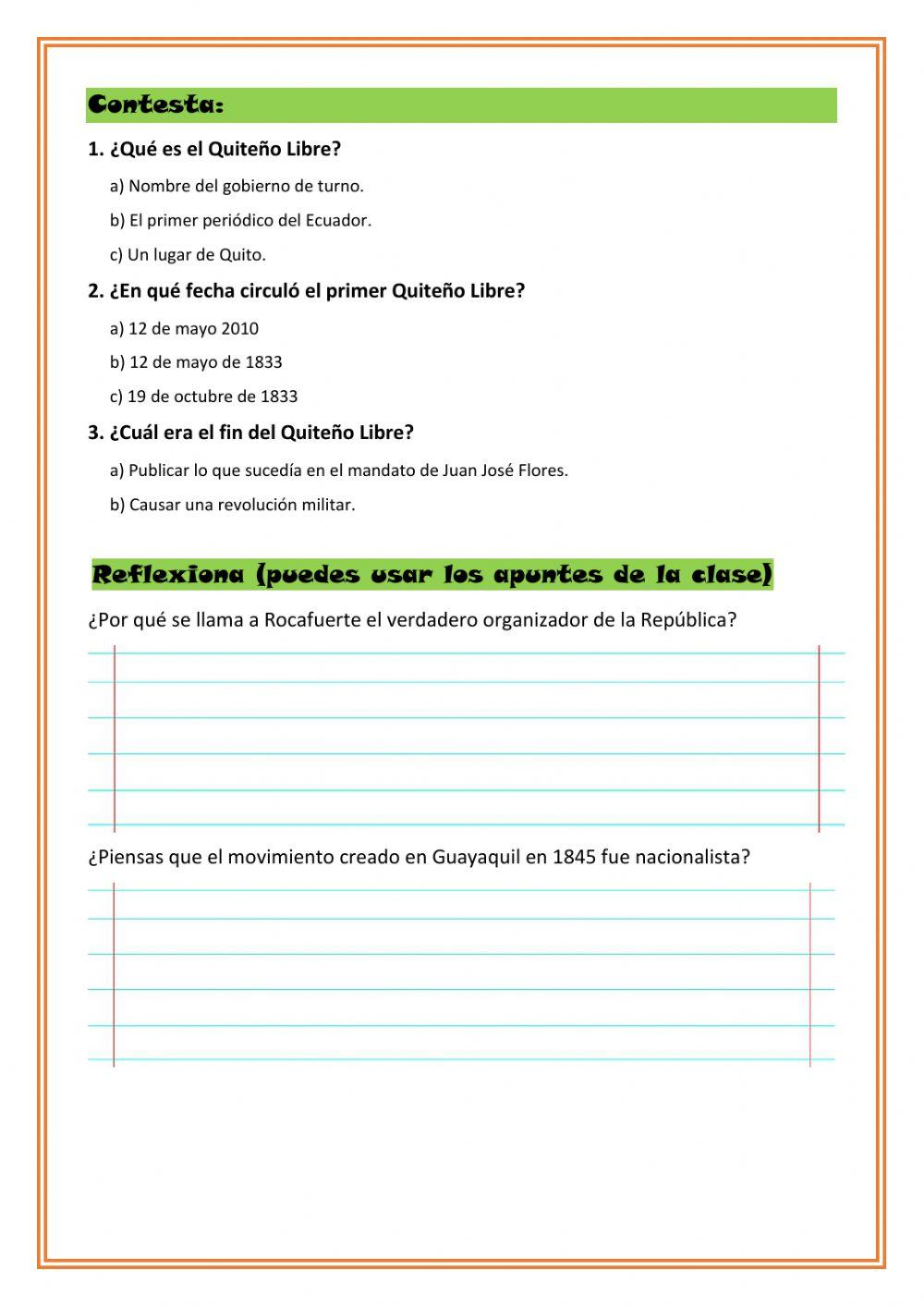 Reflexión Rocafuerte