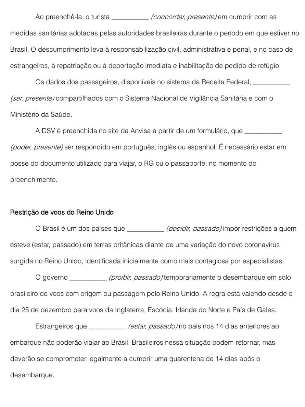 Leitura e compreensão de texto