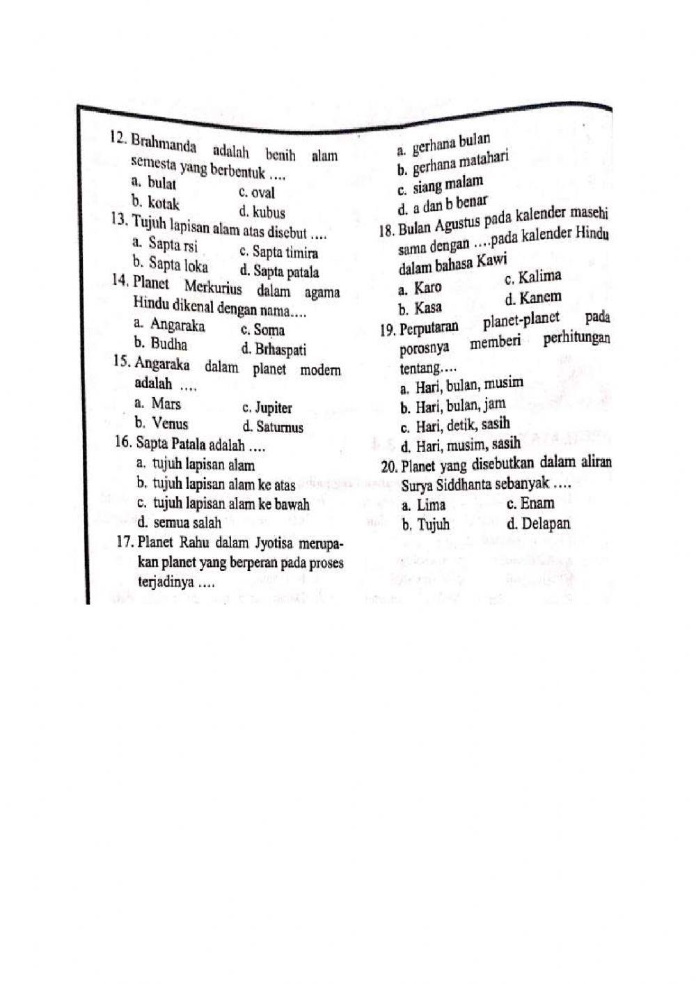 Menentukan Nama-nama Planet Agama Hindu