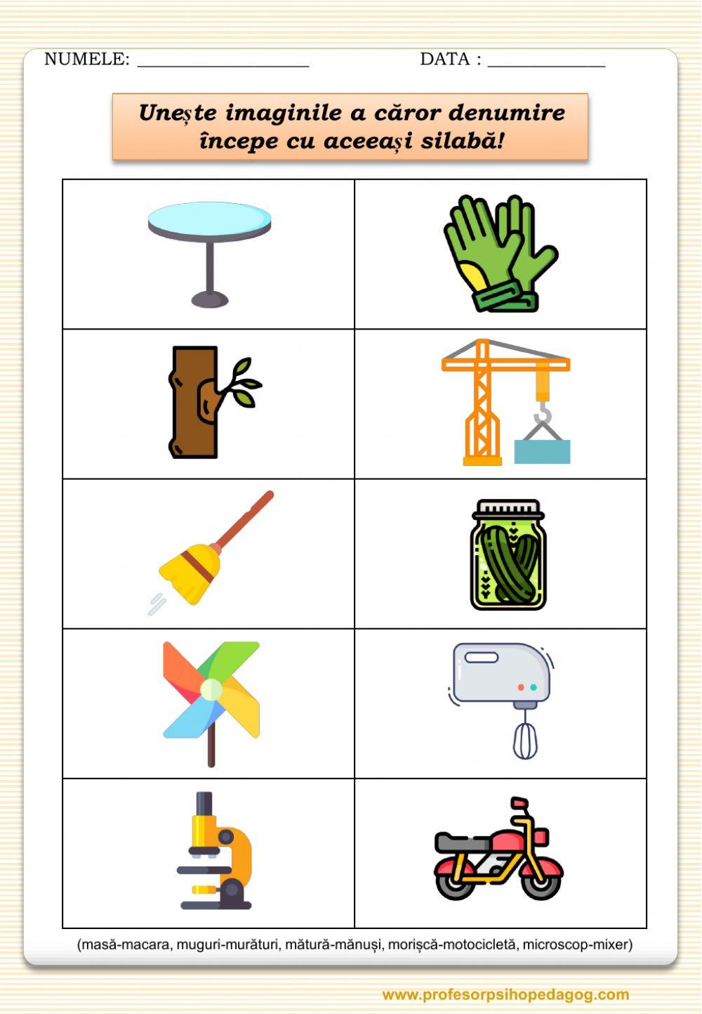 Cuvinte care încep cu aceeași silabă