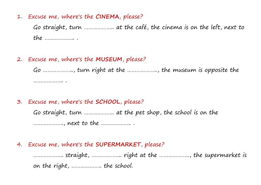 Chit Chat 2 Unit 4 - Giving directions