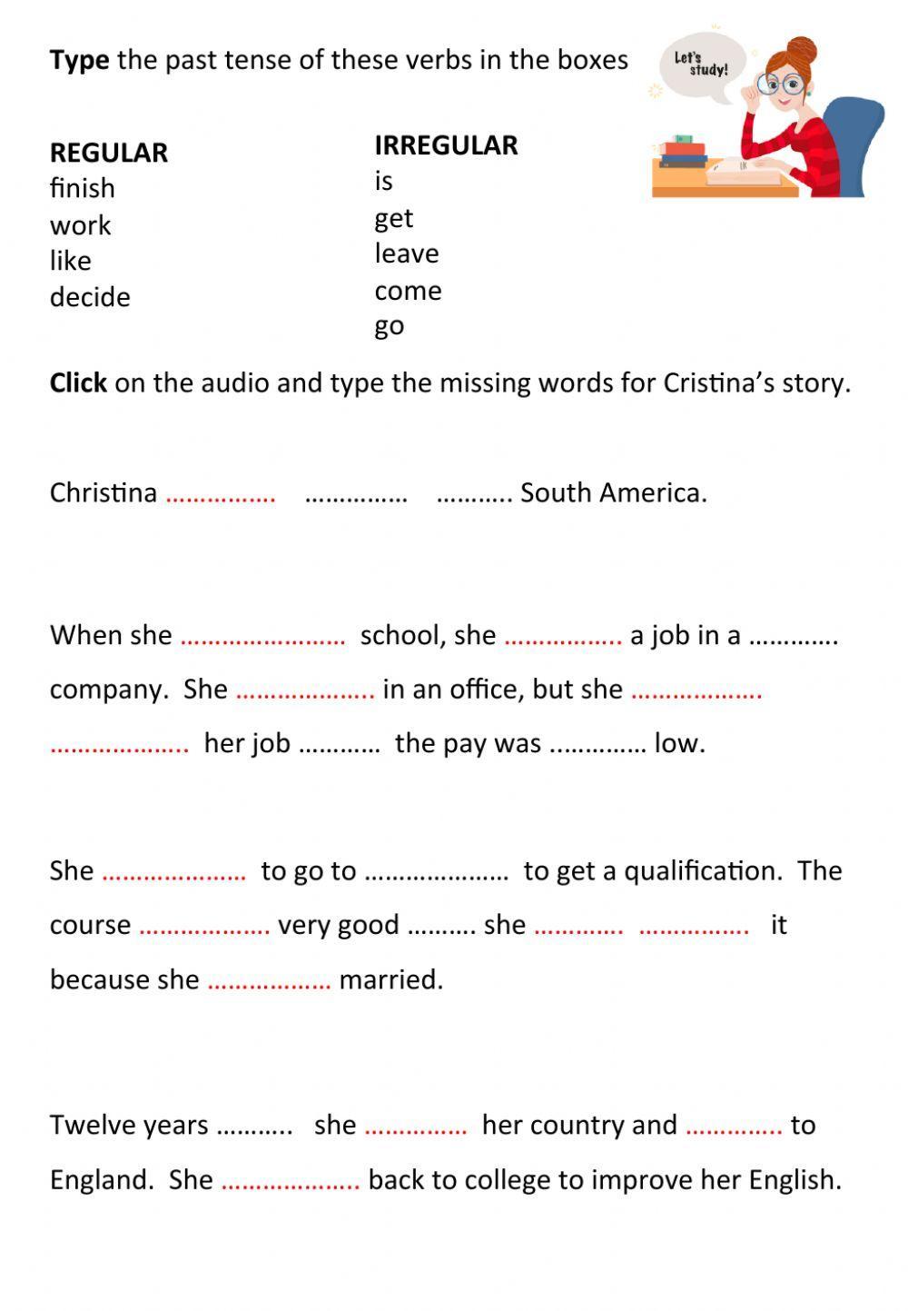 Past Simple Life Stories