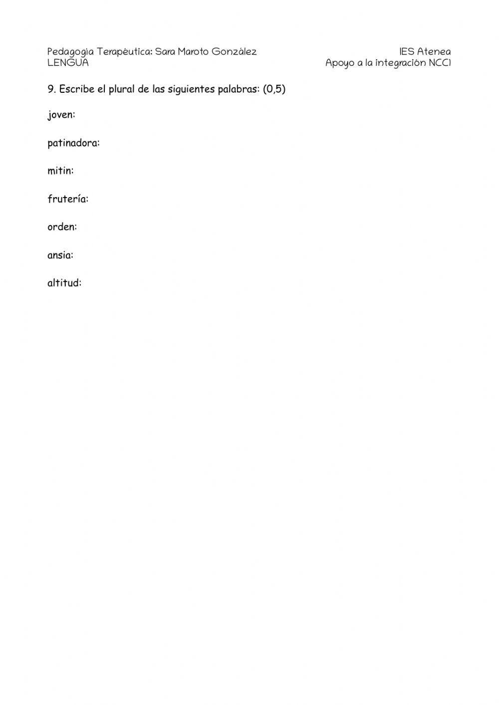 Las lenguas de españa, formación de palabras, el sustantivo y clases de sustantivos