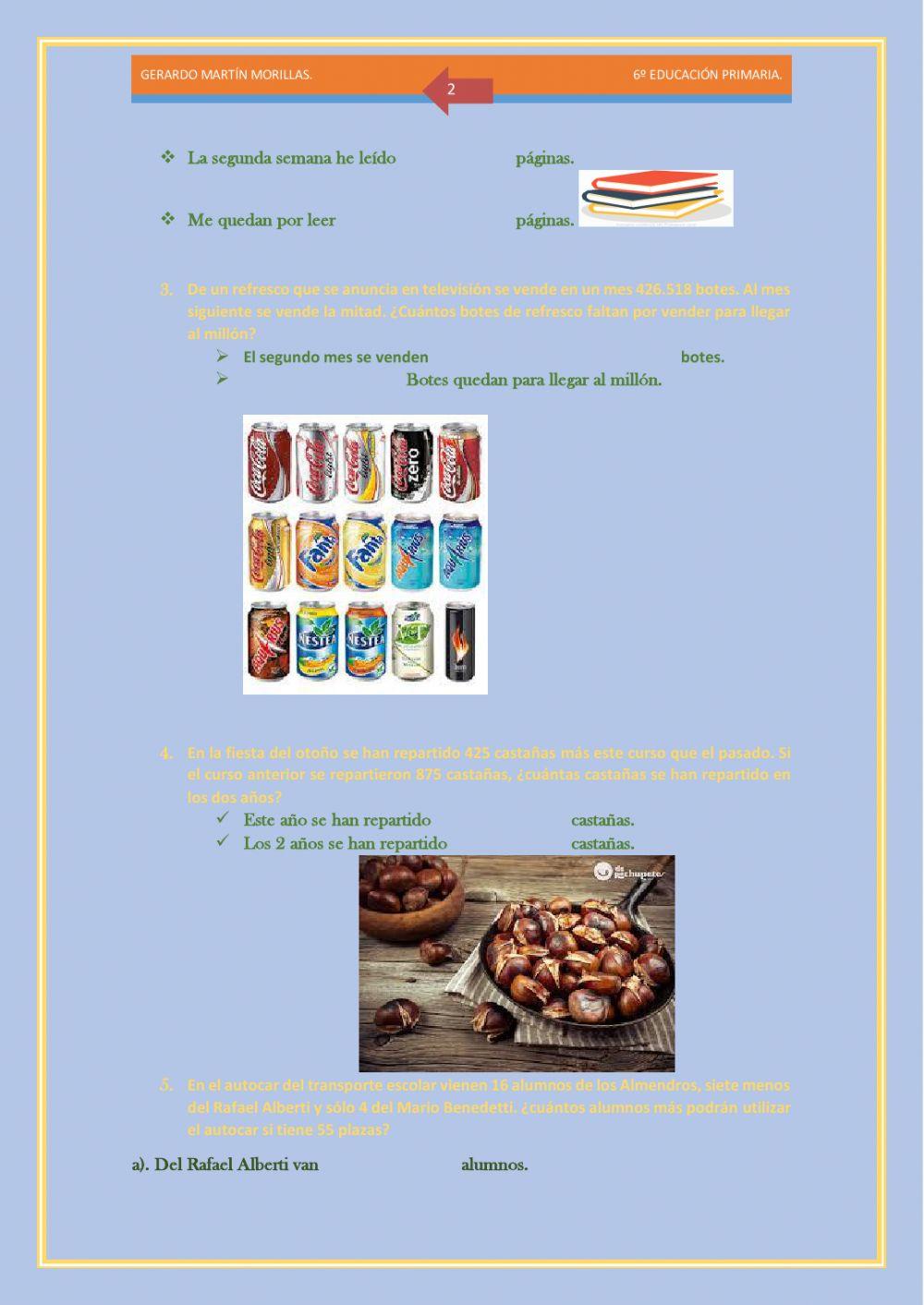 Resolución de problemas. Ficha 11.