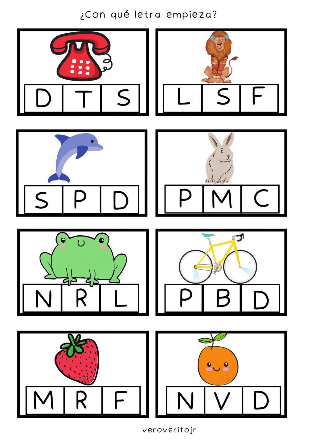 Conciencia fonológica. Abecedario.