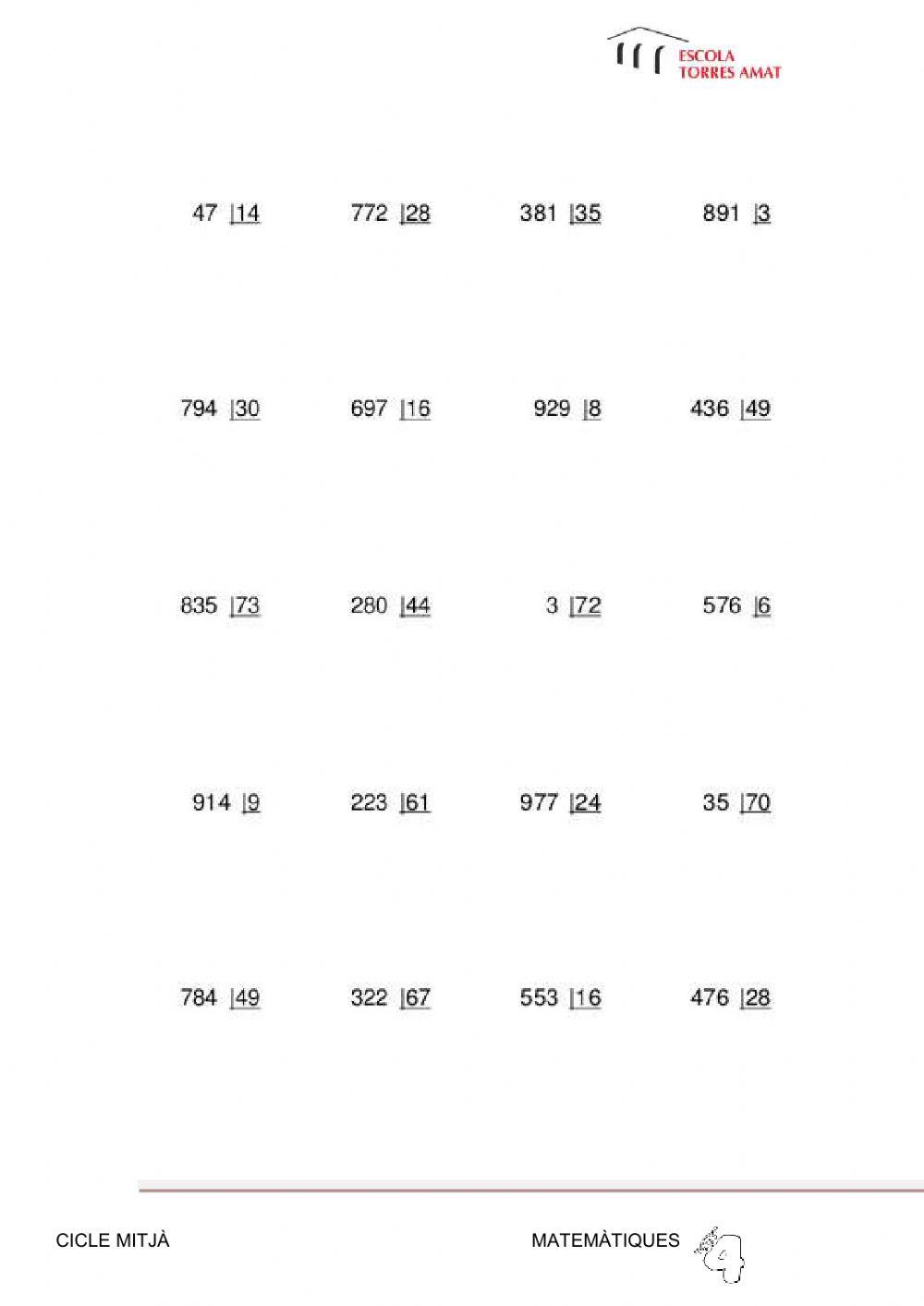 Matemàtiques cm