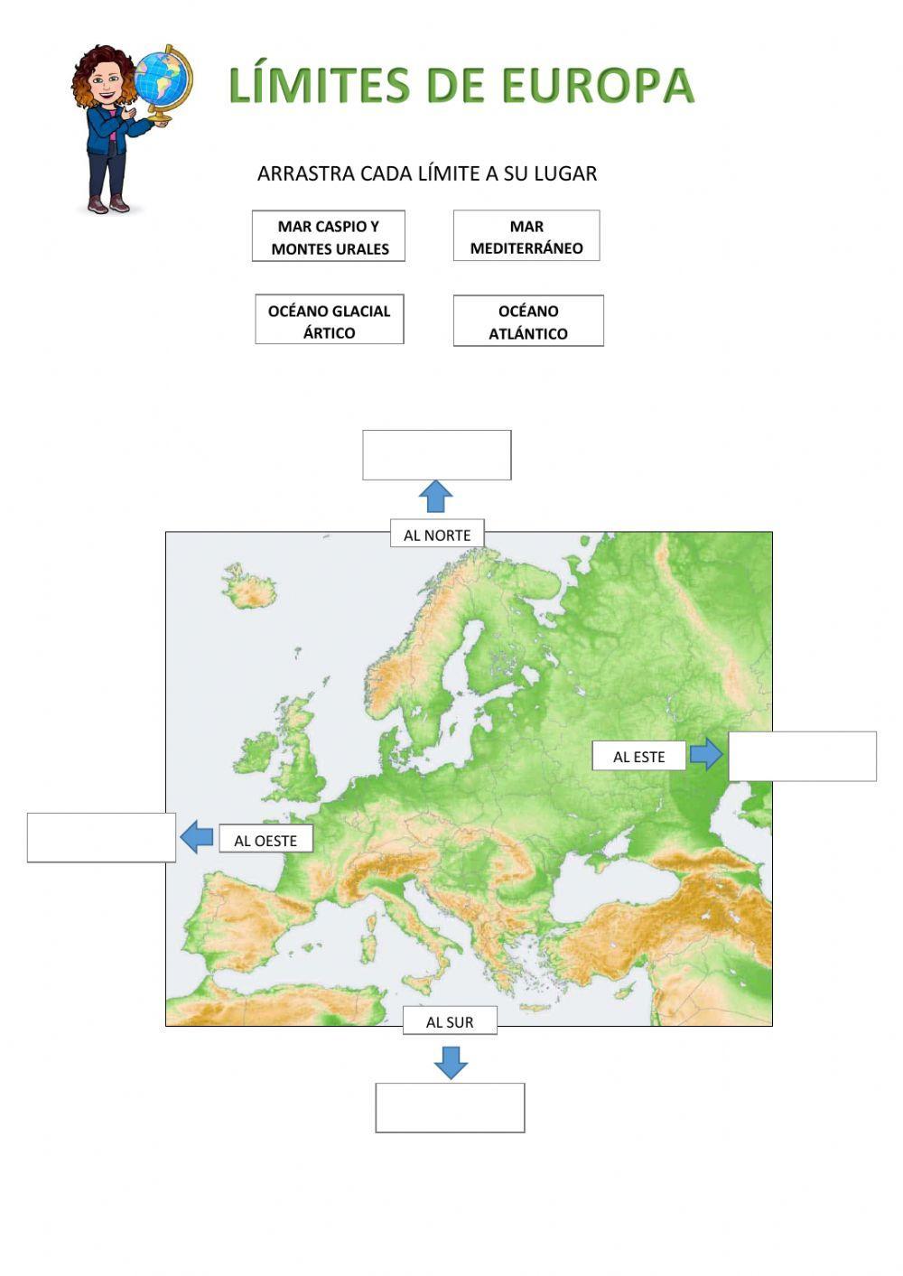 Límites geográficos de Europa