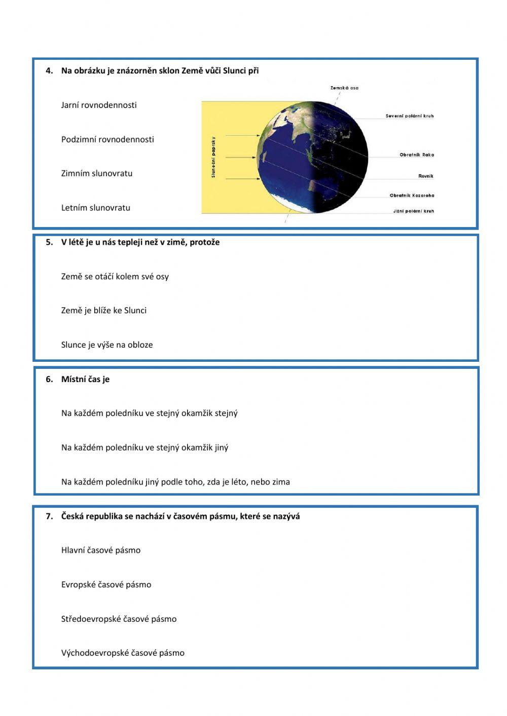 Pohyb Země okolo Slunce 2