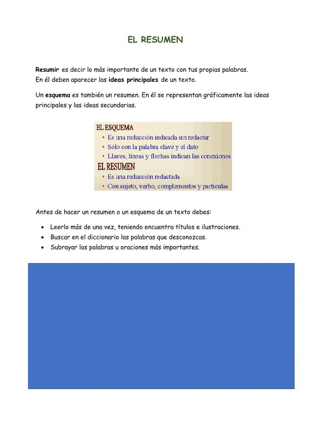 El resumen