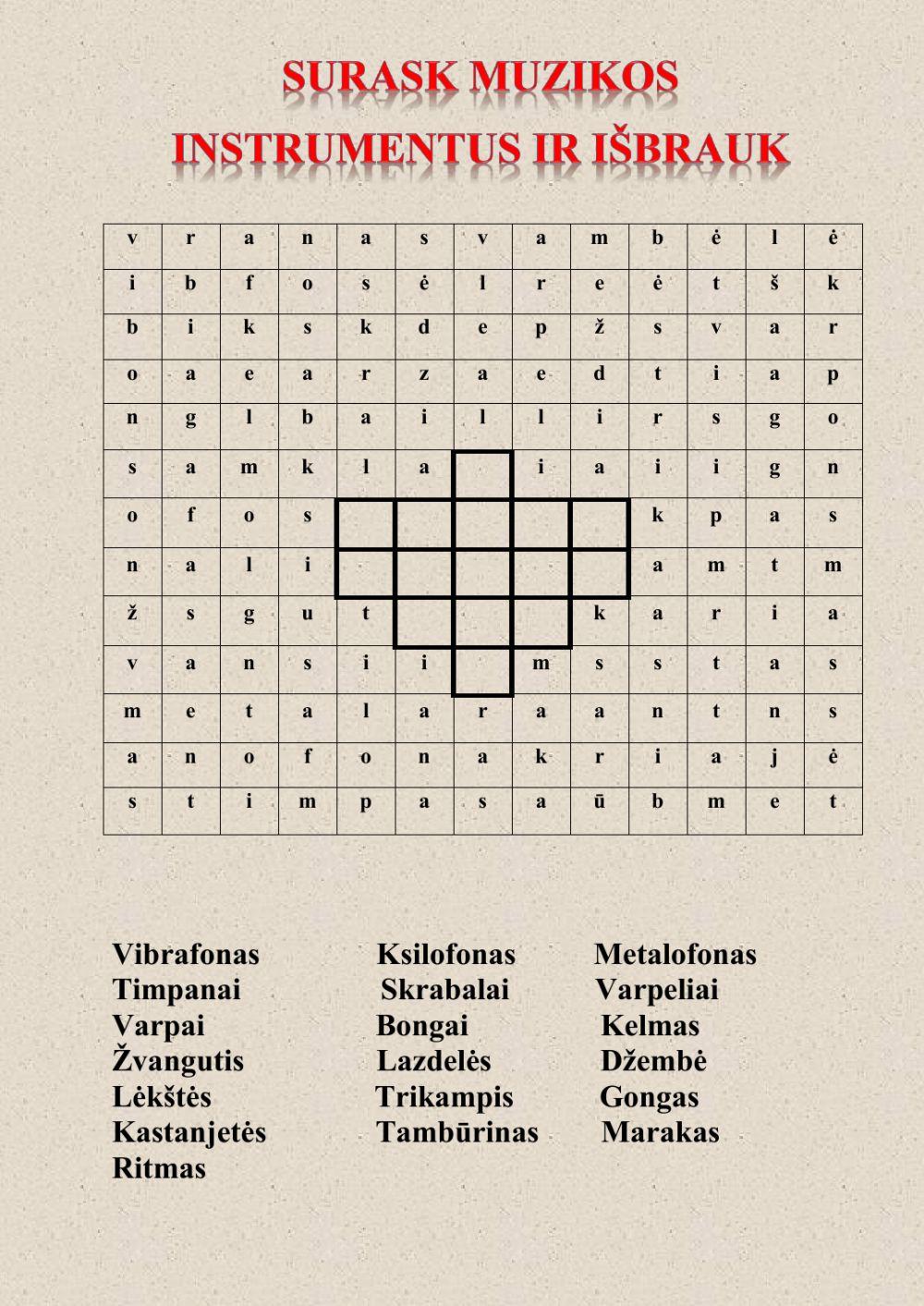 Mušsmieji instrumentai