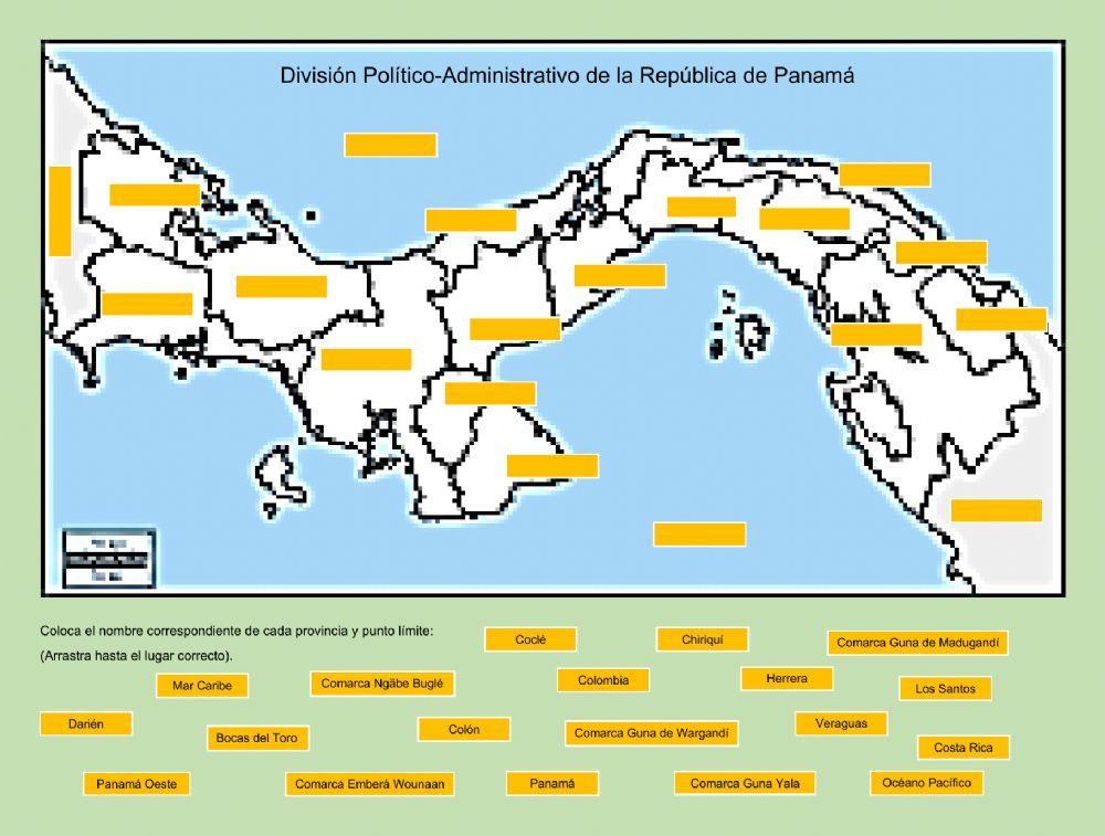 Mapa Político-Administrativo de la República de Panamá