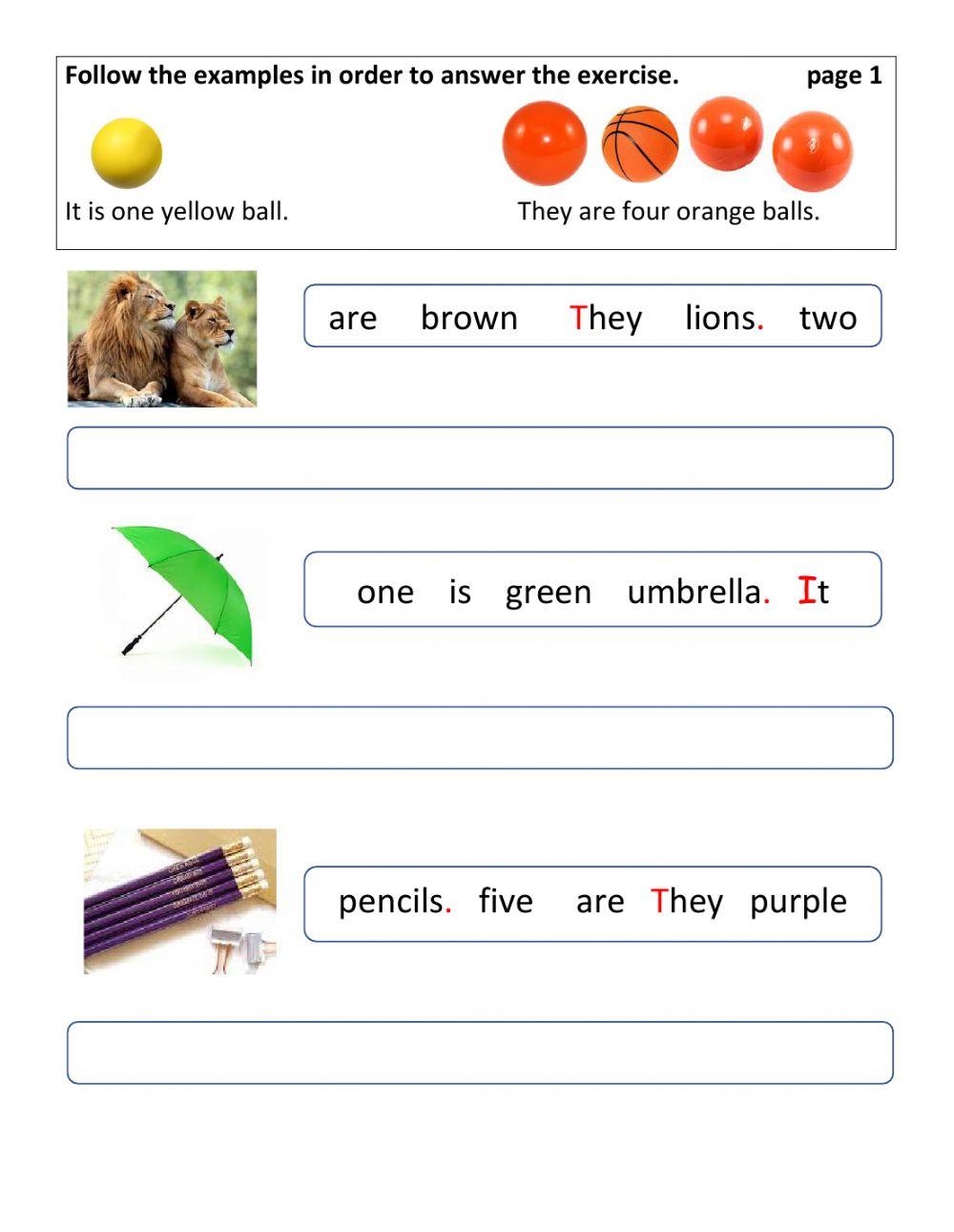 Adjectives colours and numbers2