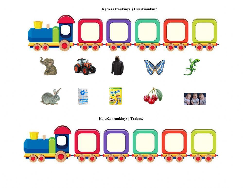 Ką veža traukinys?