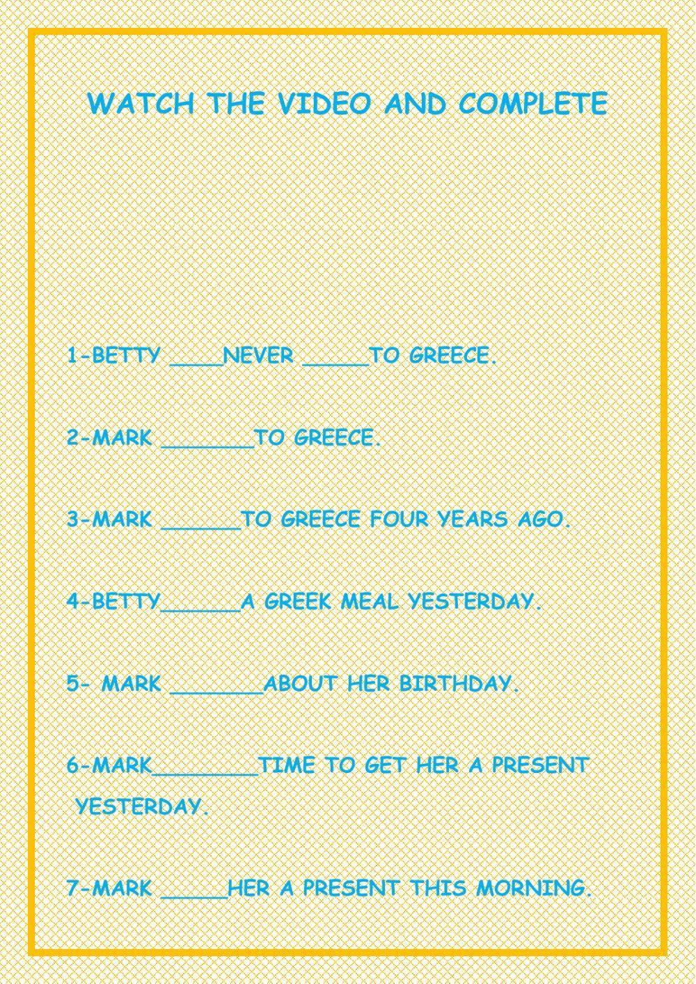 Past simple vs present perfect