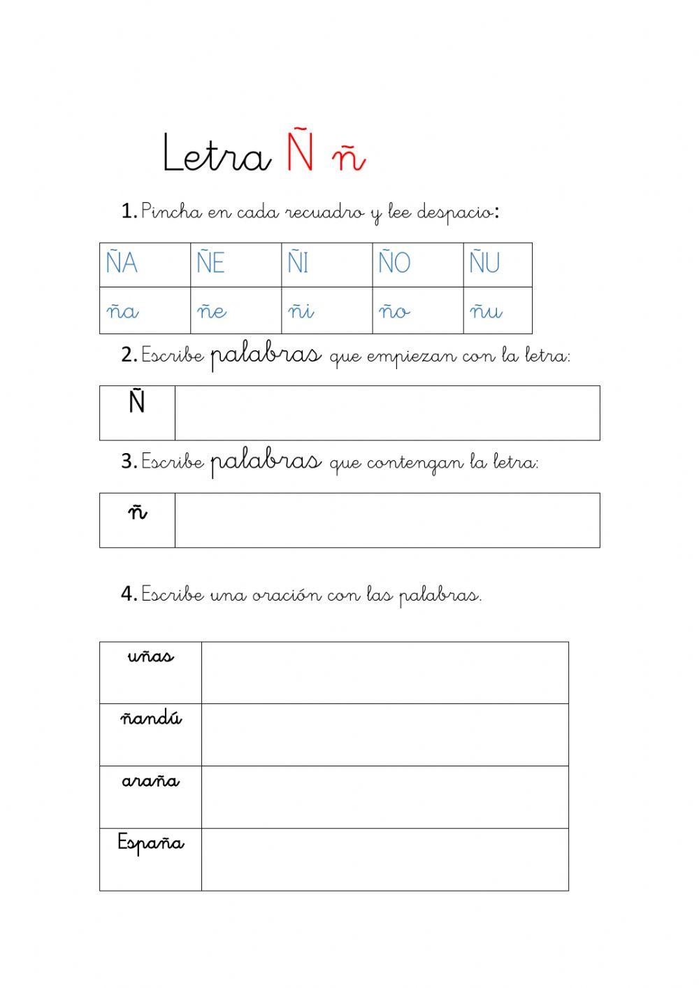Letra ñ