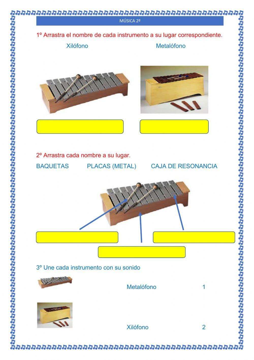 Xilófono y Metalófono